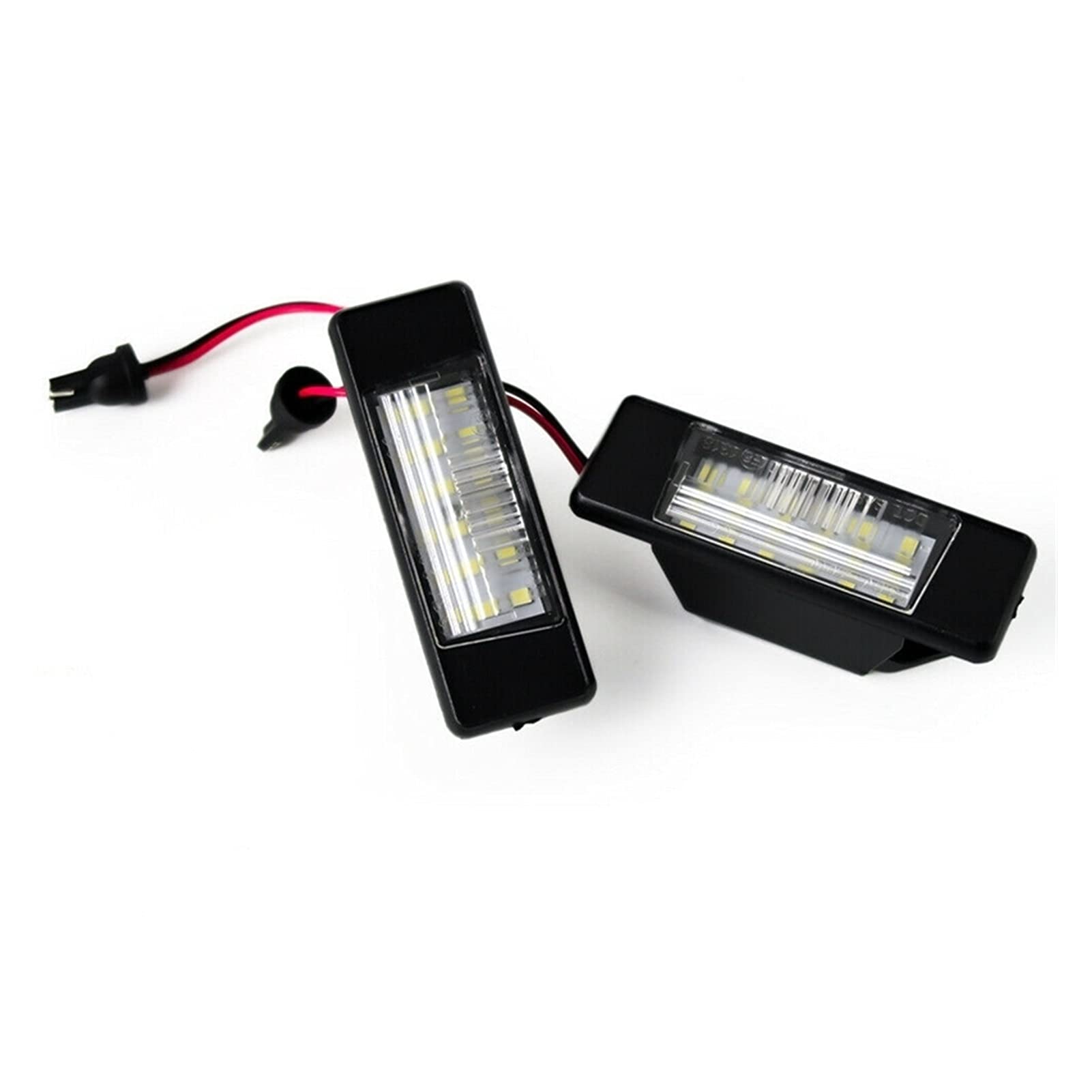 2PCS Black LED License Plate Lights for Nissan Pathfinder R51 Versa Nismo Infiniti Q50 - Waterproof Car Trunk Number Plate Bulbs Replacement (Perfect for Night Driving & Enhanced Vehicle Appearance)