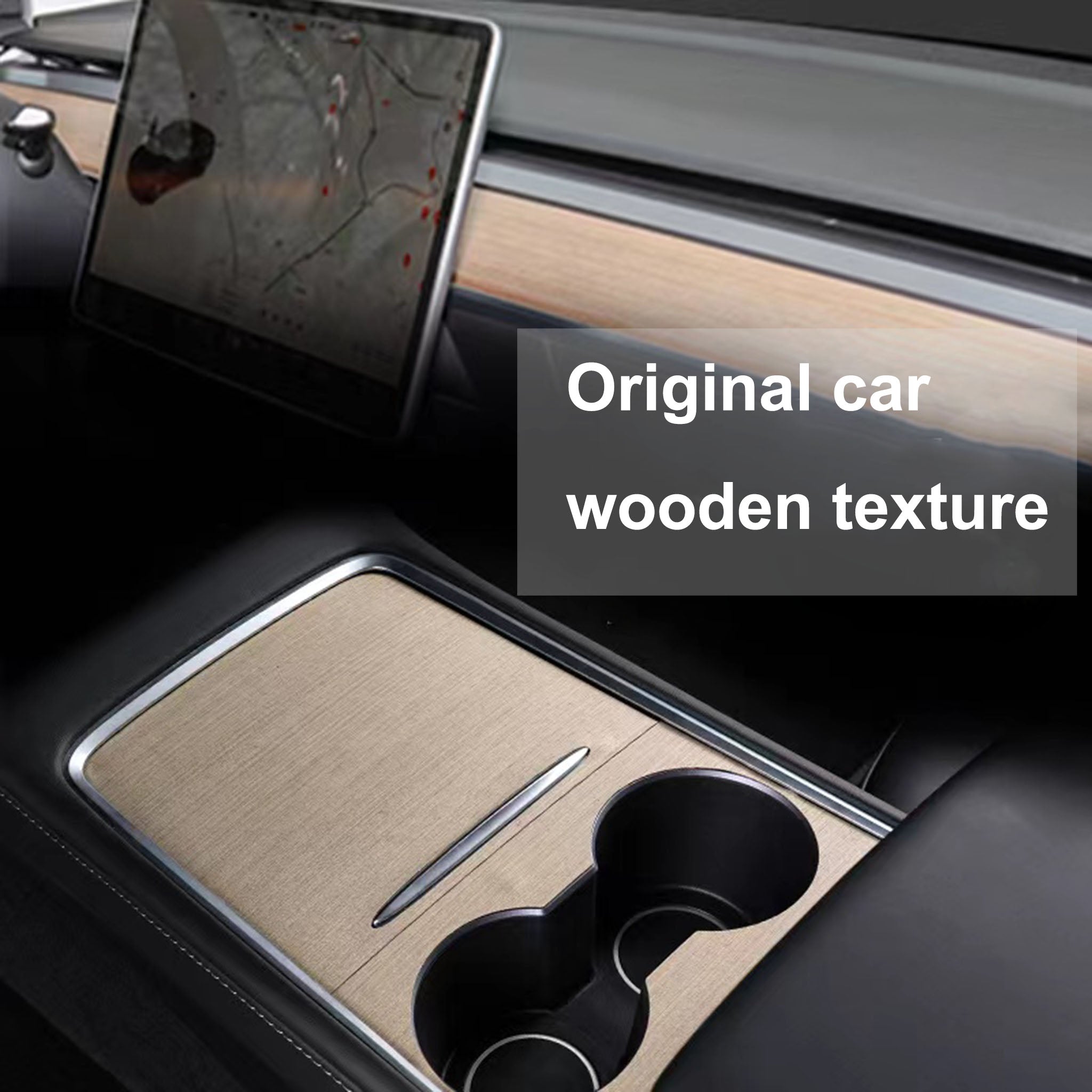 Premium Center Console Wrap for Tesla Model 3 & Model Y (2021-2023) - Anti-Scratch & UV Protection - Perfect for Road Trips & Daily Commuting