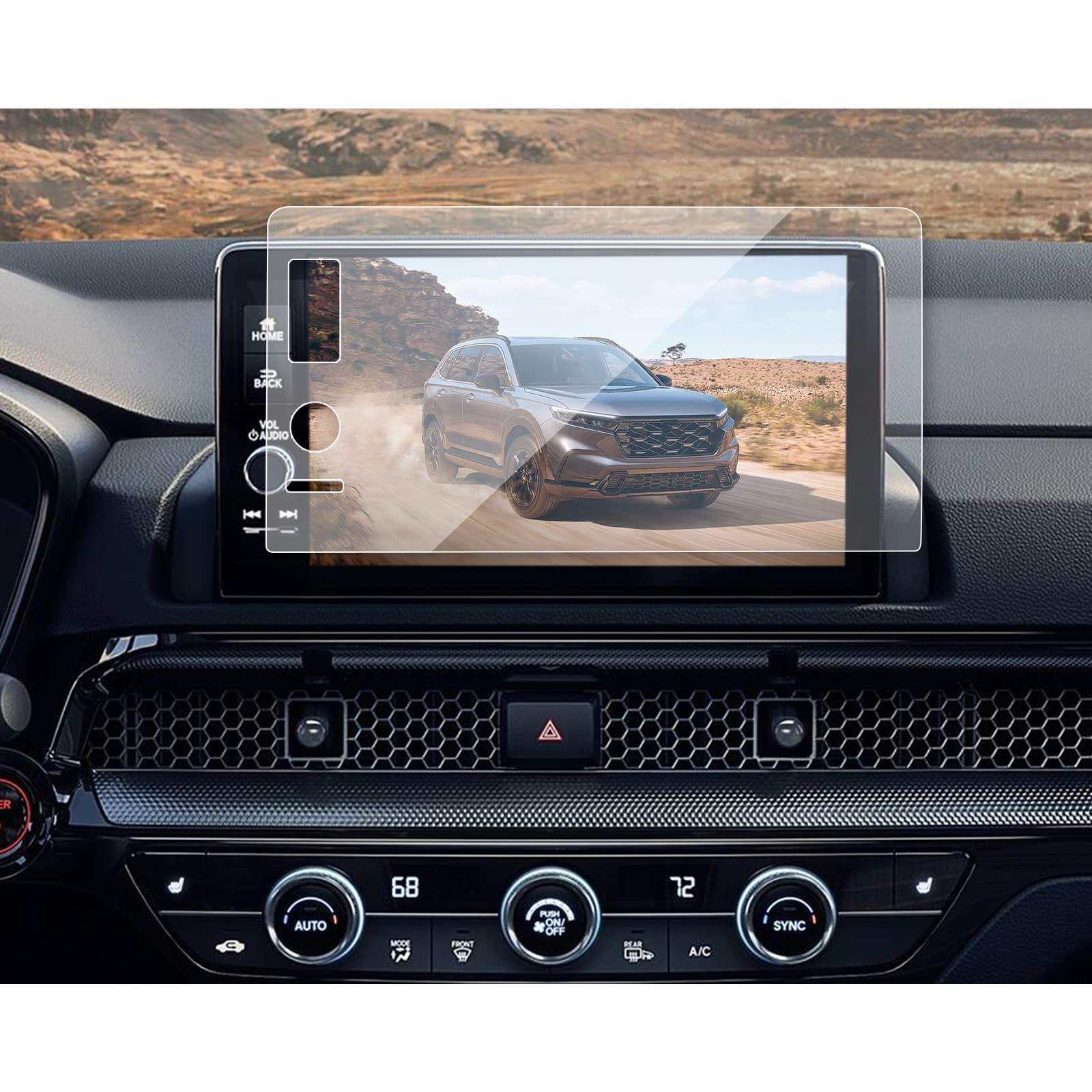 BIBIBO 9 Inch Screen Protector for 2023-2025 Honda CRV Navigation Display - HD Clear Anti-Scratch Touchscreen Protective Film - Perfect for Daily Driving, Road Trips, and GPS Navigation