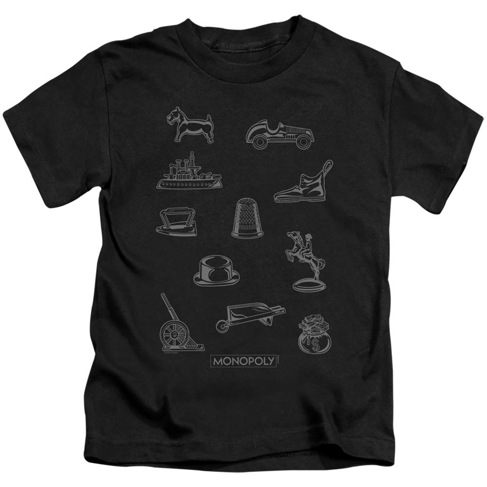 Monopoly Token Unisex Youth T-Shirt for Kids & Teens - Fun Board Game Themed Apparel for Family Game Nights & Casual Wear