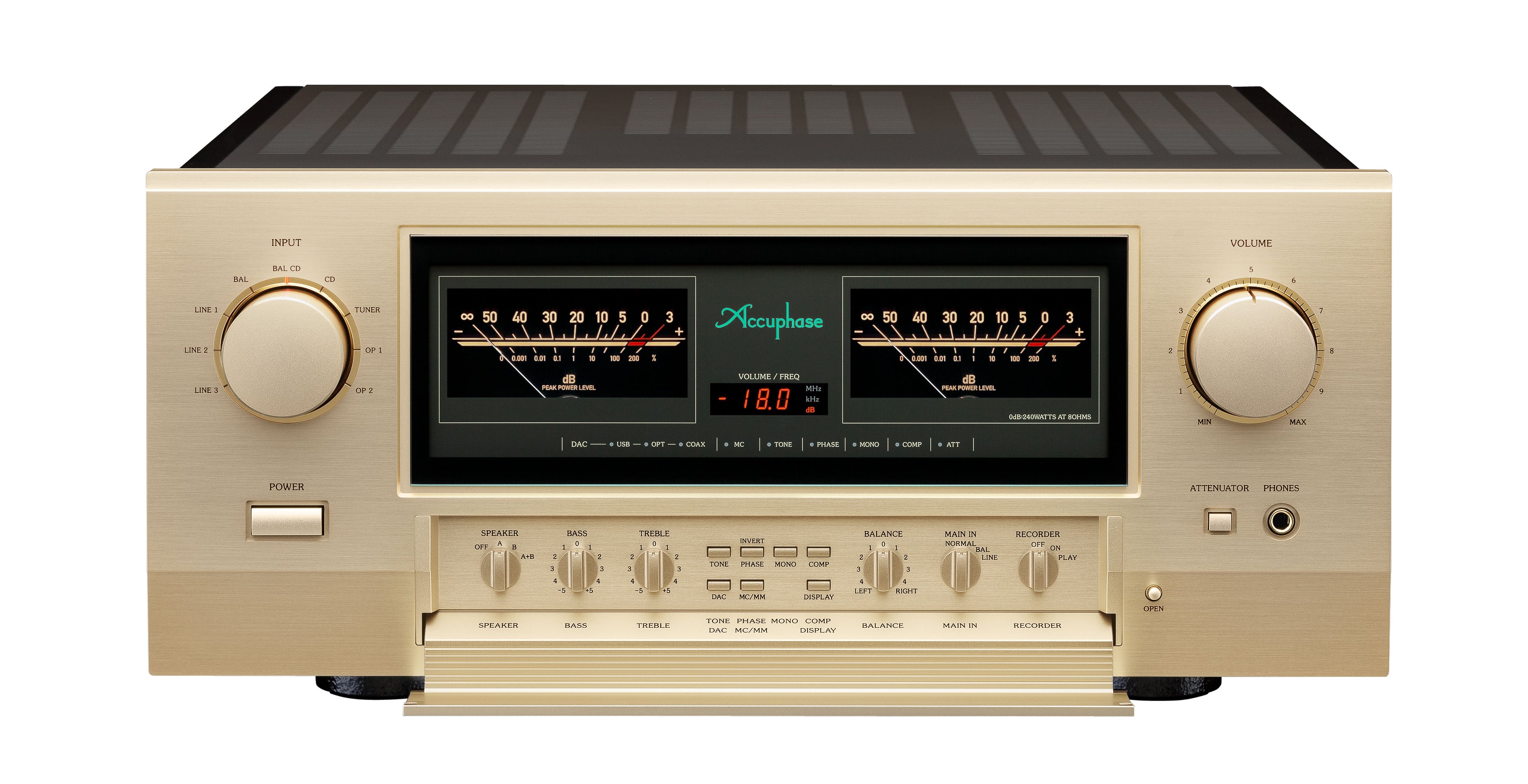 Accuphase E-5000 High-End Class AB Stereo Amplifier - Premium Audio for Home Theater & Hi-Fi Systems