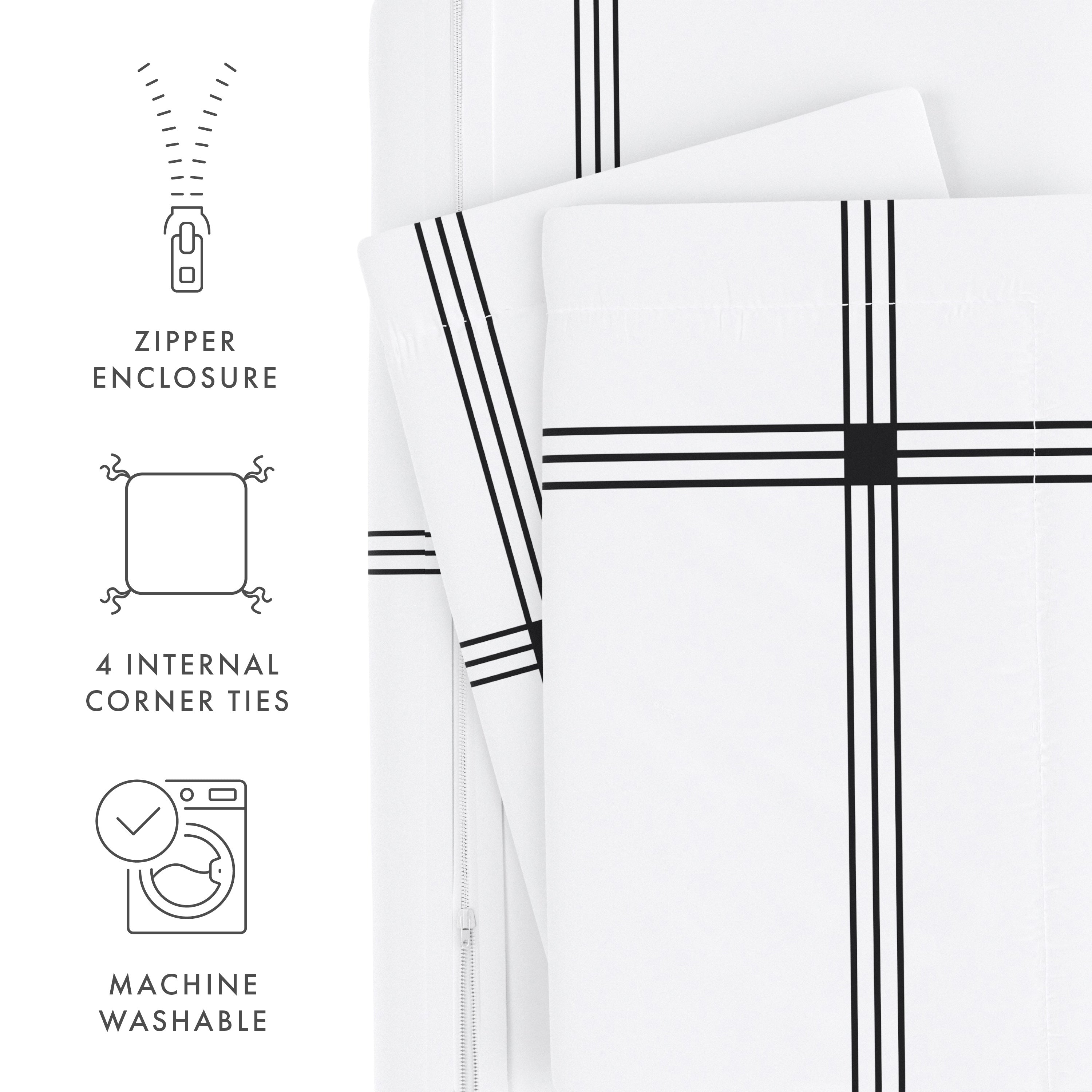 Premium 3-Piece Duvet Cover Set - Soft Bedding Set with Pillow Shams - Perfect for Master Bedroom, Guest Room & Dorm Decor