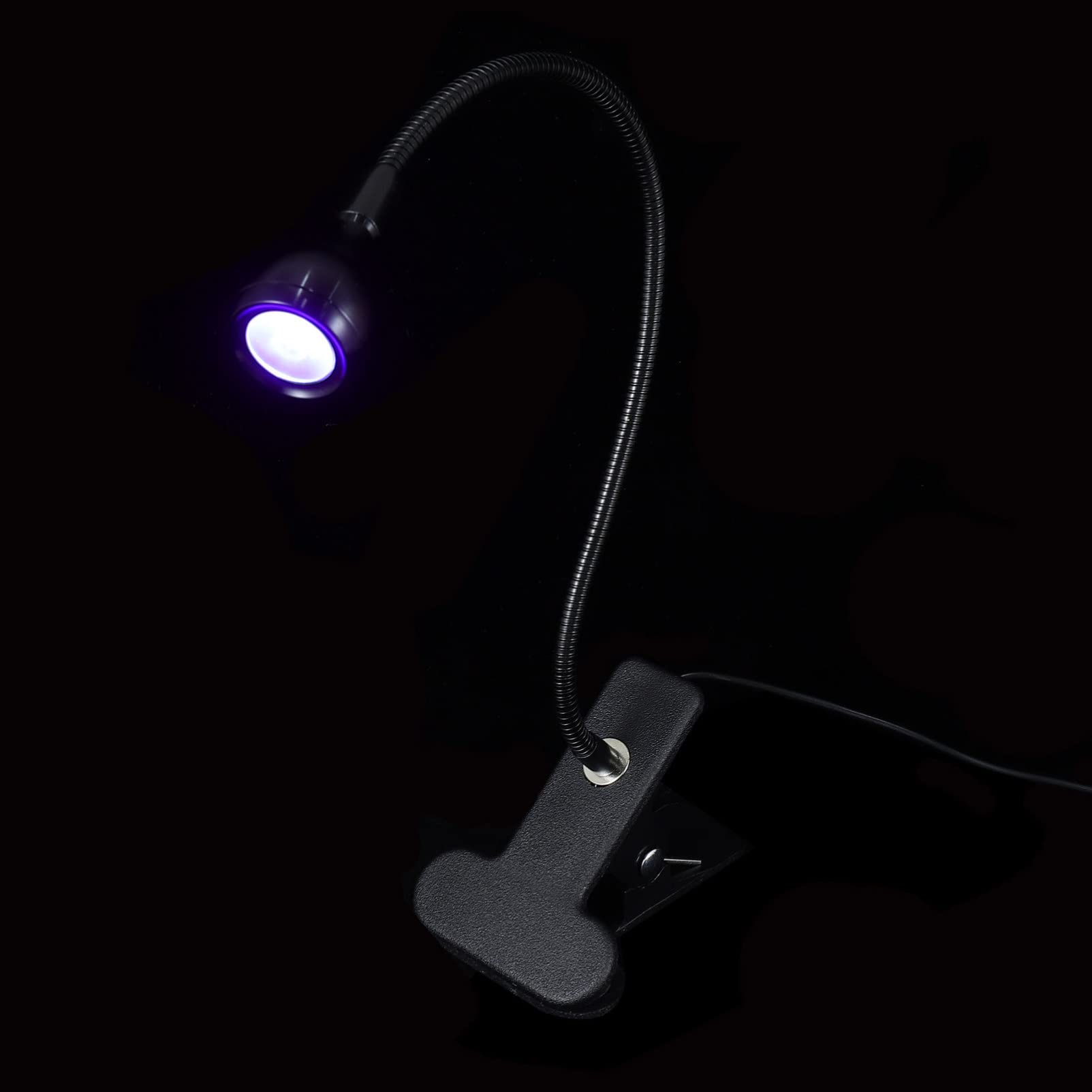 Professional LED UV Nail Lamp with 360° Rotatable Gooseneck - Fast Curing 30s Nail Dryer for Gel Polish, Acrylic & Nail Extensions - Perfect for Home DIY Manicure & Salon Use - Compact Portable Design for Travel & Professional Nail Art Decor