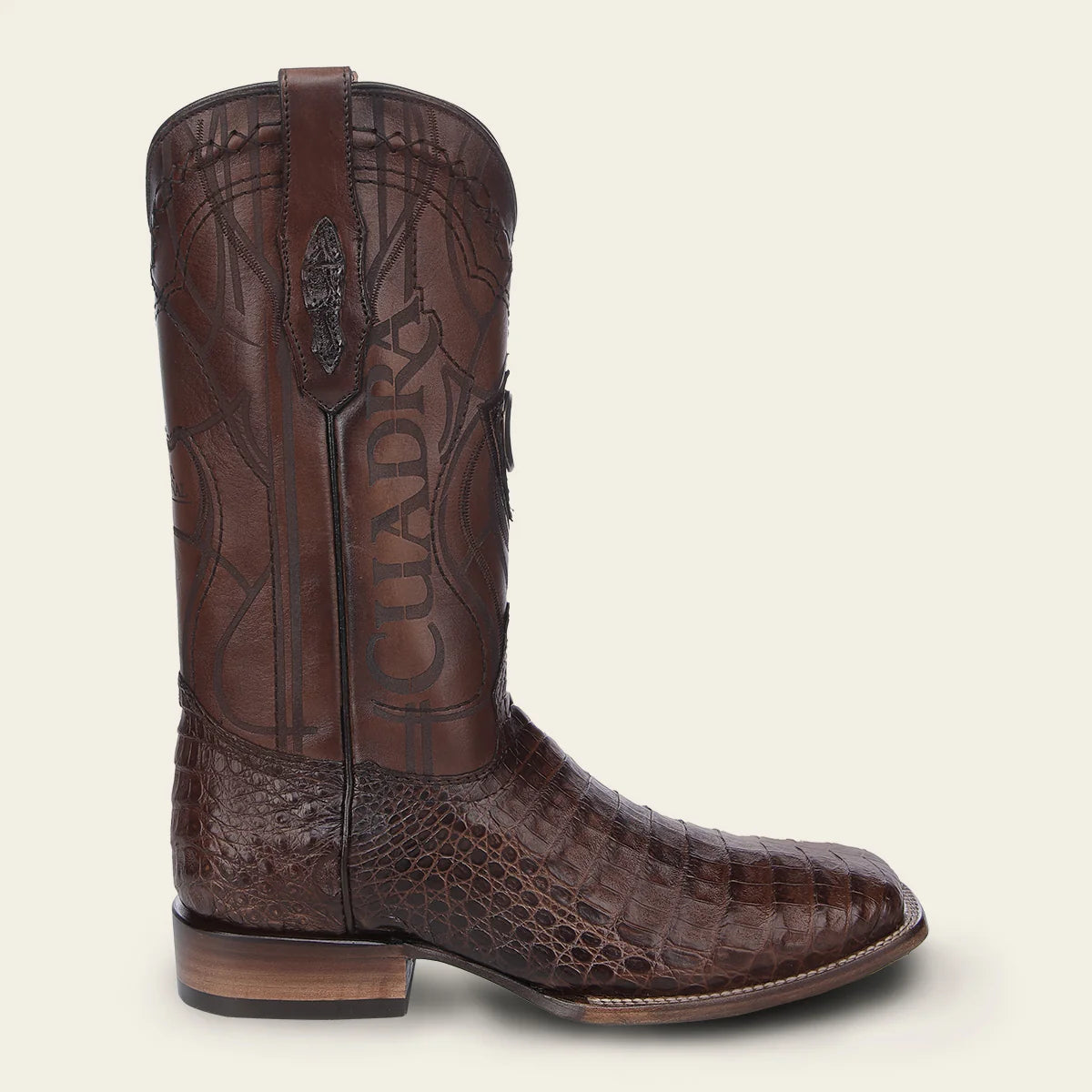 Premium Men's Cuadra Honey Cowboy Rodeo Boots - Genuine Caiman Leather Western Boots for Country Dancing, Rodeo & Outdoor Adventures
