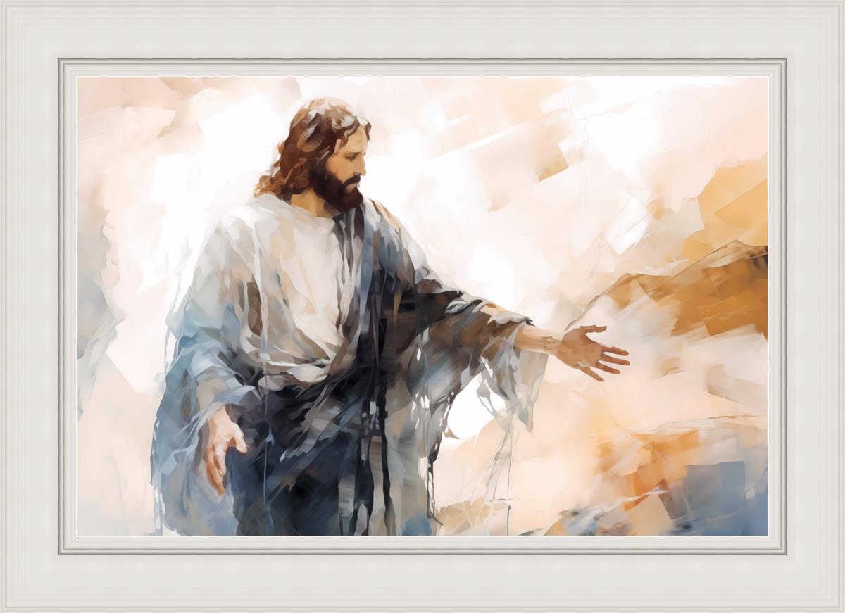 Come Unto Me By Gabriel Heaton - Inspirational Christian Wall Art for Home & Church Decor | Perfect for Living Room, Bedroom & Office