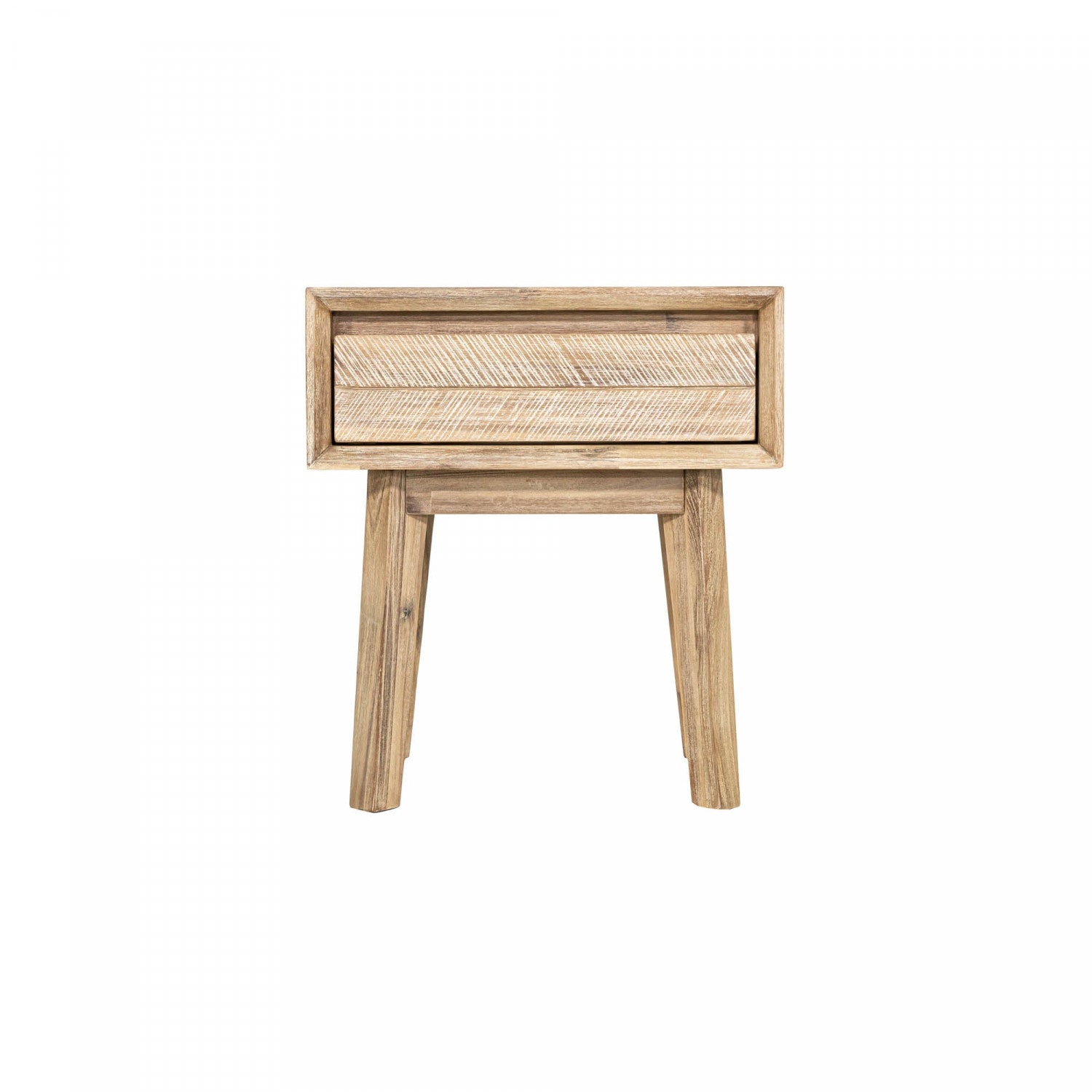 Abenra 1 Drawer Nightstand - Light Driftwood Finish Bedside Table for Bedroom, Compact Storage Side Table with Drawer - Perfect for Small Spaces, Apartments & Guest Rooms