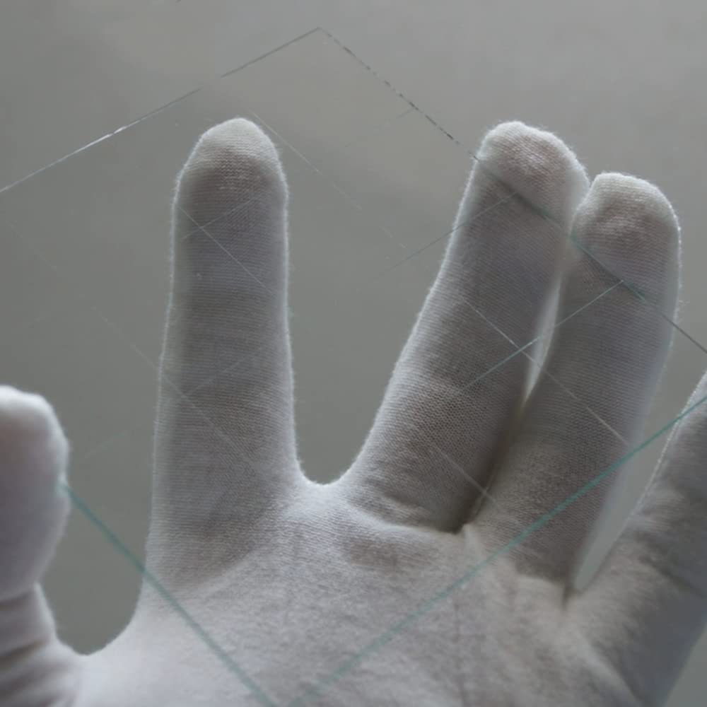 Premium Laboratory Glass Substrate - Soda Lime Silica Glass 1.1mm Thick - 10x10mm to 50x50mm Size Options (800pcs 10x10mm) - Ideal for Microscope Slides, Lab Experiments & Scientific Research
