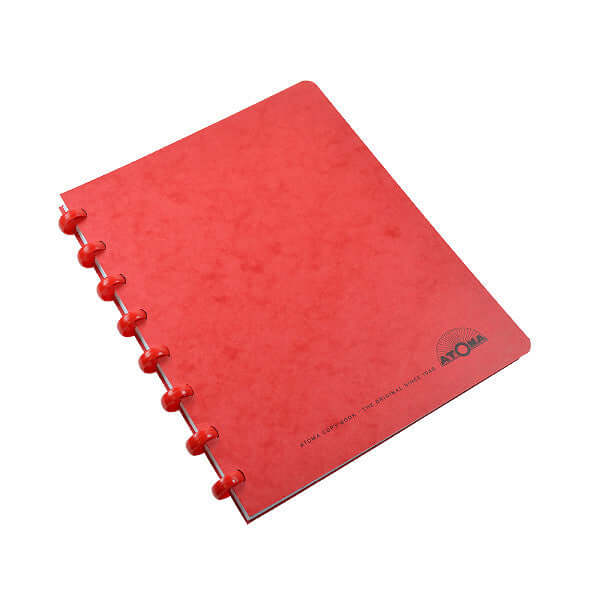 Atoma Classic Colours Card Cover Disc Bound Refillable Notebook 165 x 210mm - Customizable Planner for Office, School & Journaling