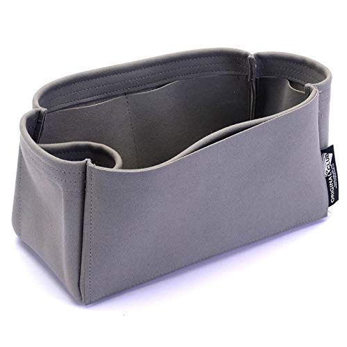 Genuine Suede Leather Handbag Organizer Insert - Compatible with Small Zipped Bayswater Tote & Designer Bags | Perfect for Work, Travel & Everyday Use