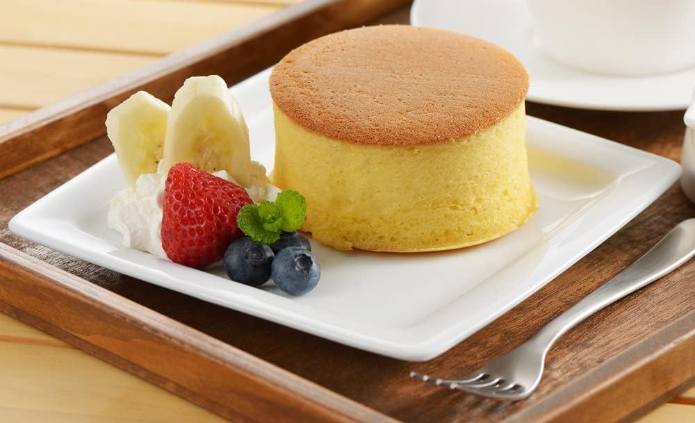 3-Piece Silicone Cake Ring Set - Non-Stick Japanese Souffle Pancake Molds, Egg Frying Rings & Sushi Cake Molds (100mm Diameter) | Perfect for Fluffy Pancakes, Homemade Sushi & Baking