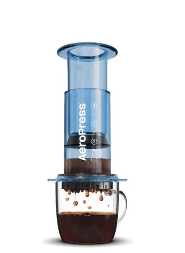 AeroPress Coffee Maker - Clear & Colorful Options for Espresso, Cold Brew & Travel | Perfect for Home, Office & Camping