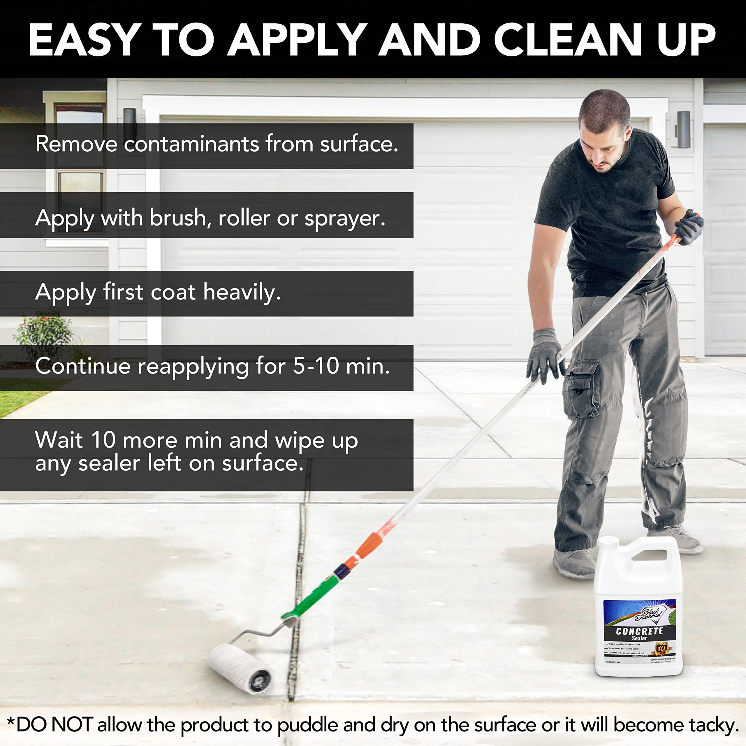 Best Clear Penetrating Concrete Sealer Spray - Waterproof Driveway, Patio, Brick & Stone Sealer for Outdoor Surfaces | Ideal for Driveway Protection, Paver Sealing & Masonry Waterproofing
