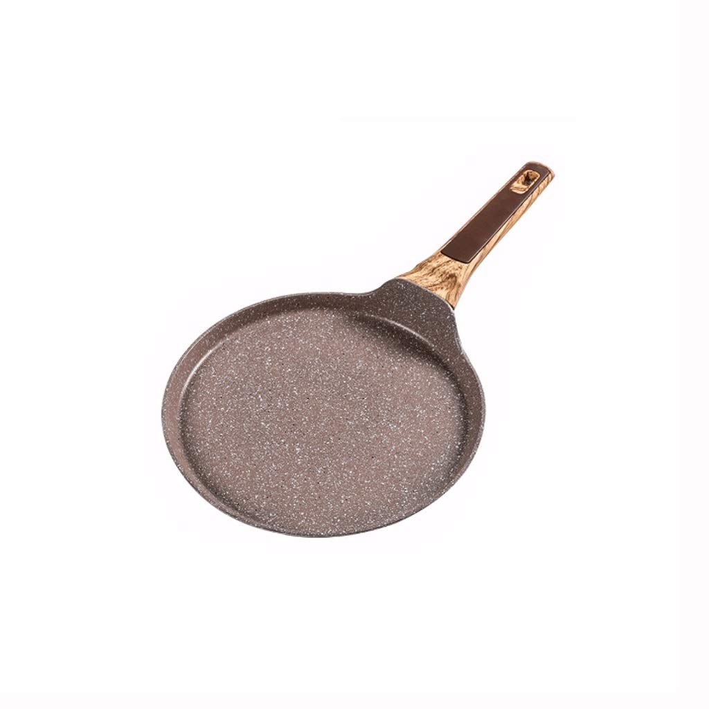 Non-Stick Stone Saucepan & Frying Pan - WCHCJ Layer Cake, Pancake, Crepe Maker - Flat Griddle for Breakfast Omelet, Baking | Perfect for Home Cooking, Camping & Restaurant Use