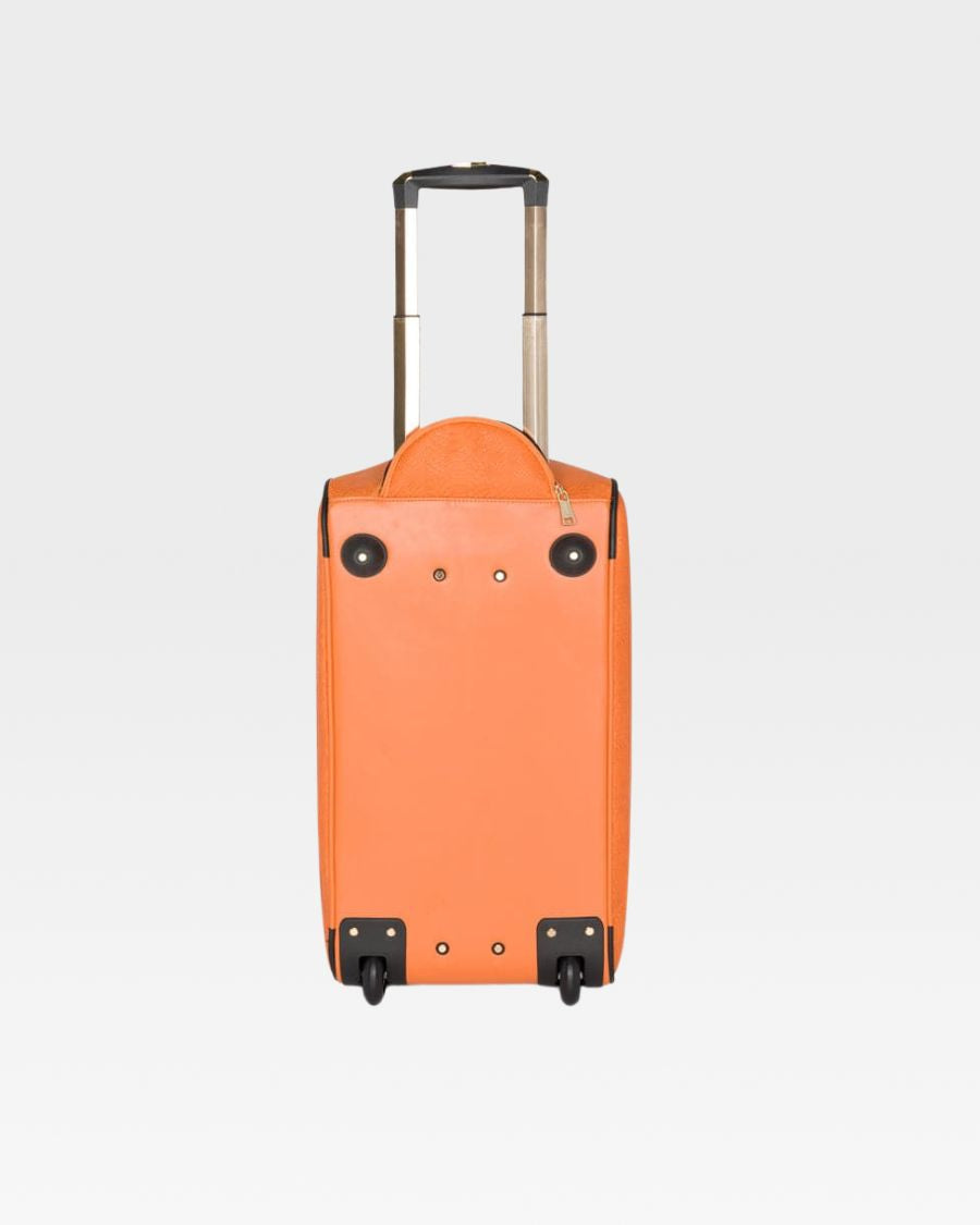 Apollo 1 Rolling Duffle Bag - Orange Expandable Luggage for Travel, Gym & Sports | Perfect for Airplane Carry-On, Weekend Getaways & Workout Gear Storage
