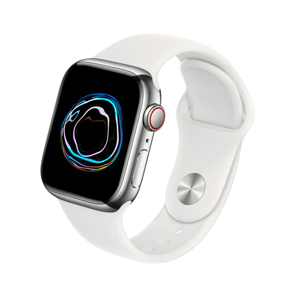 Apple Watch Series 8 (GPS + Cellular) 45mm Aluminum Case with Sport Band - Smartwatch for Fitness Tracking, Heart Rate Monitoring & Calls - Perfect for Workouts, Running & Daily Use