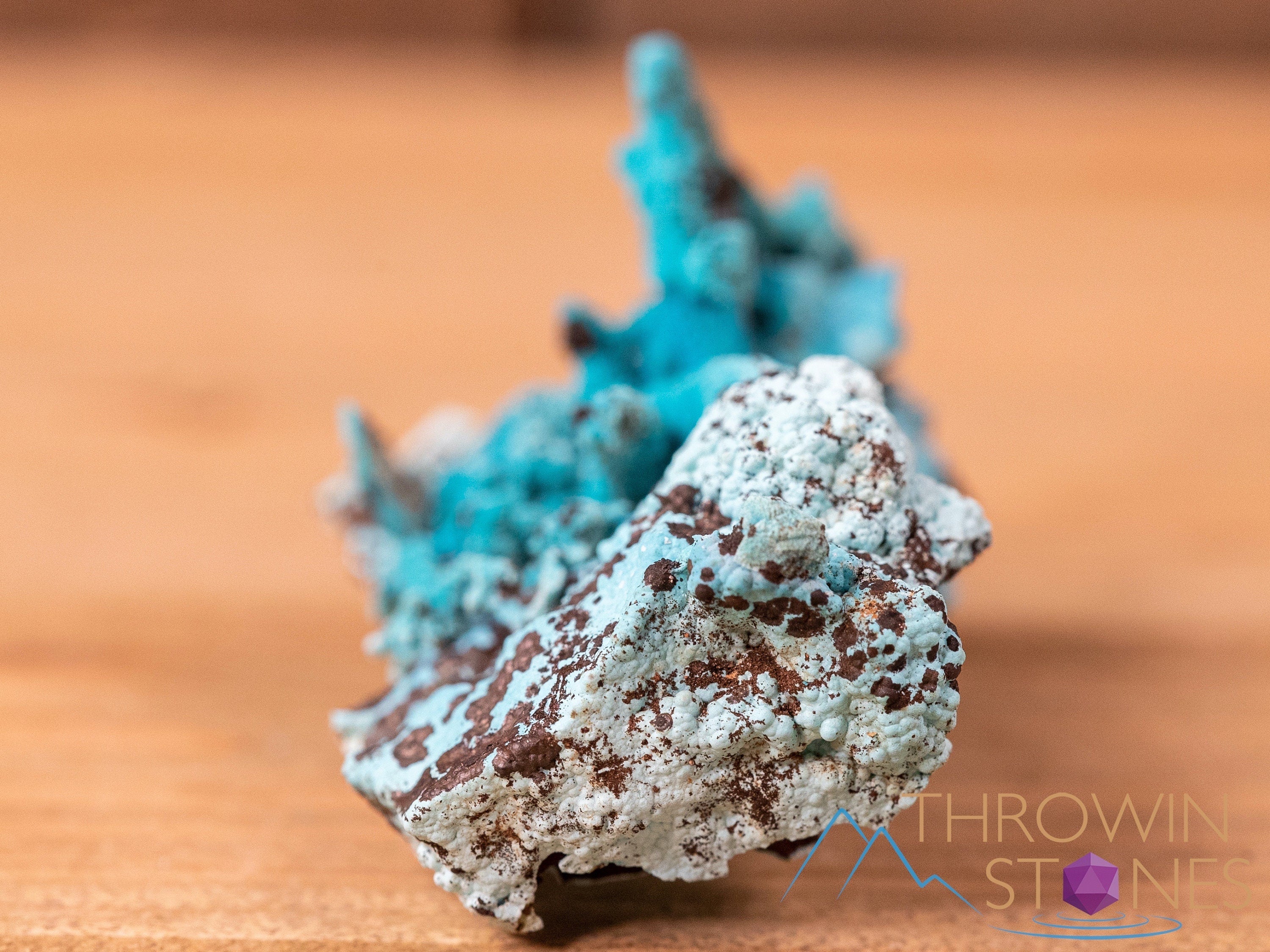 Natural Chrysocolla Pseudomorph After Azurite & Malachite Raw Crystal Specimen - Unique Housewarming Gift, Healing Stone Collection, Mineral Decor for Home & Office (40637) - Perfect for Meditation, Reiki & Crystal Healing Practices