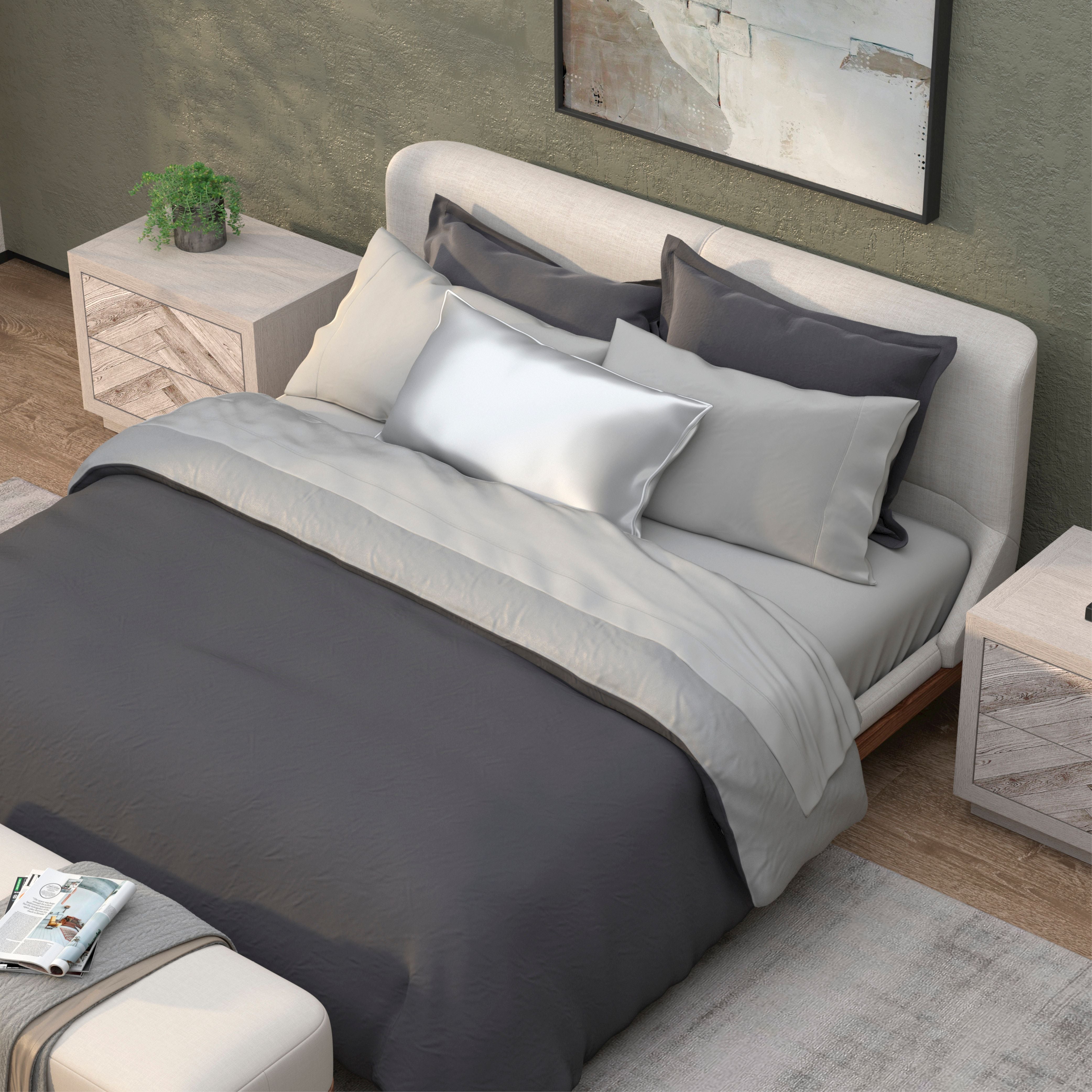 PureCare Soft Bamboo Duvet Cover Set - Breathable & Hypoallergenic Bedding for All Seasons - Perfect for Master Bedroom, Guest Room & Vacation Homes