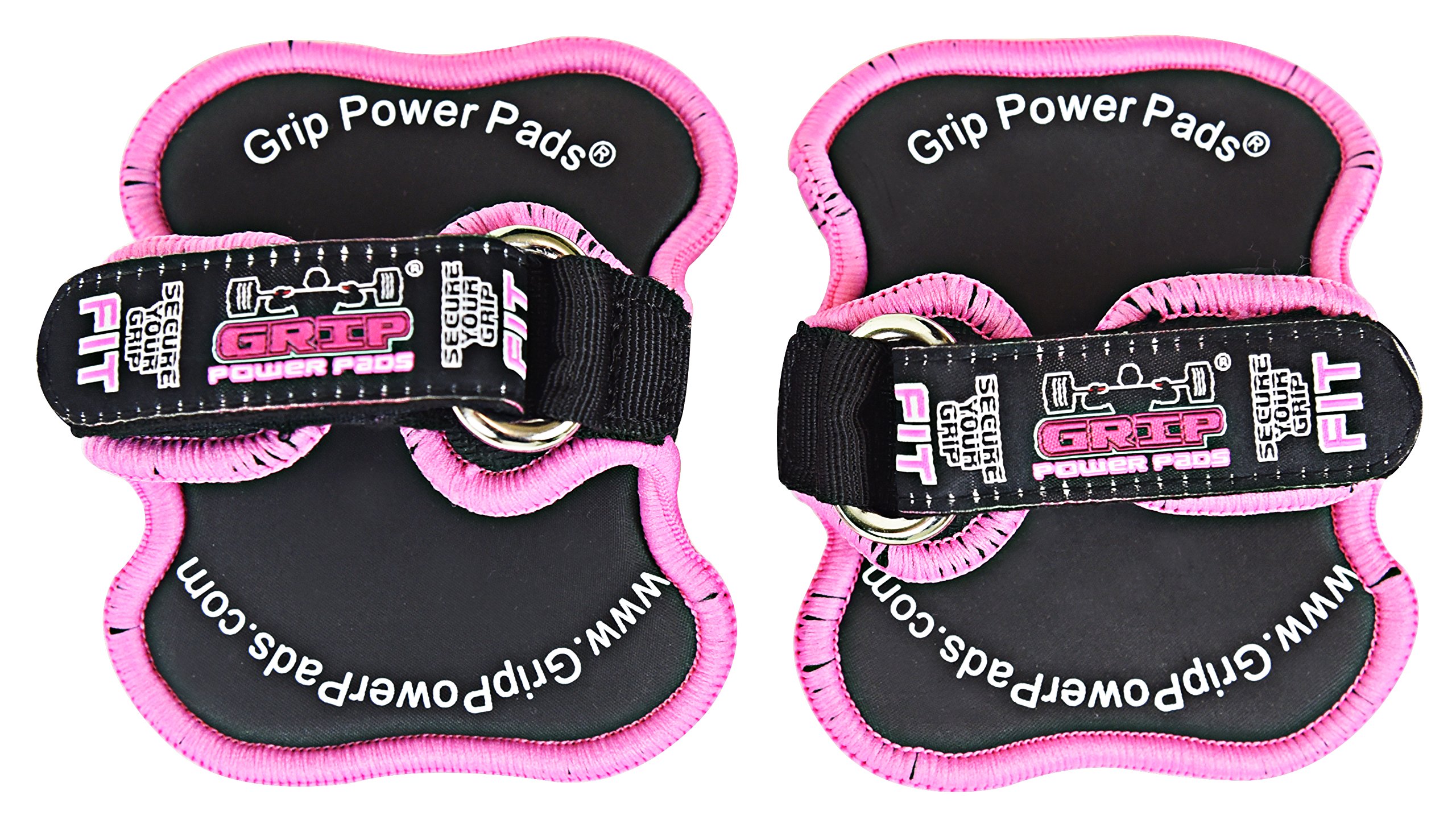 Women's Workout Gloves with Grip Power Pads - Best Alternative to Gym Gloves for Weight Lifting, CrossFit & Fitness Training (Pink) - Perfect for Gym, Home Workouts & Strength Training