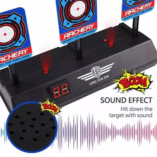 LZ034 Automatic Reset Electronic Shooting Target for Archery & Rifle Practice - Perfect for Indoor & Outdoor Training, Hunting, and Competitive Shooting