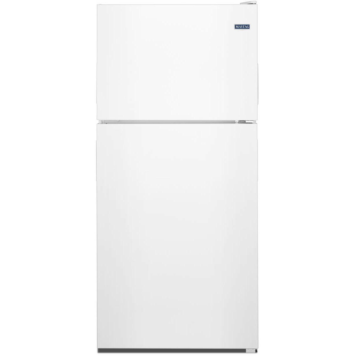 Maytag 30-Inch Top Freezer Refrigerator 18 cu ft - Energy Efficient French Door Fridge for Kitchen, Home & Office Use
