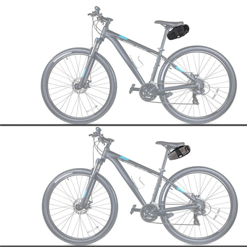 Adjustable Waterproof Reflective Bicycle Saddle Bag - MTB & Road Bike Seatpost Storage Pouch for Cycling Accessories | Perfect for Commuting, Mountain Biking & Long-Distance Rides