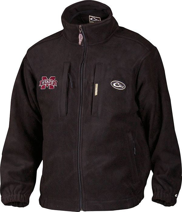 Mississippi State Bulldogs Windproof Layering Coat for Men & Women - Lightweight Water-Resistant Jacket for Outdoor Activities, Hiking, and Cold Weather