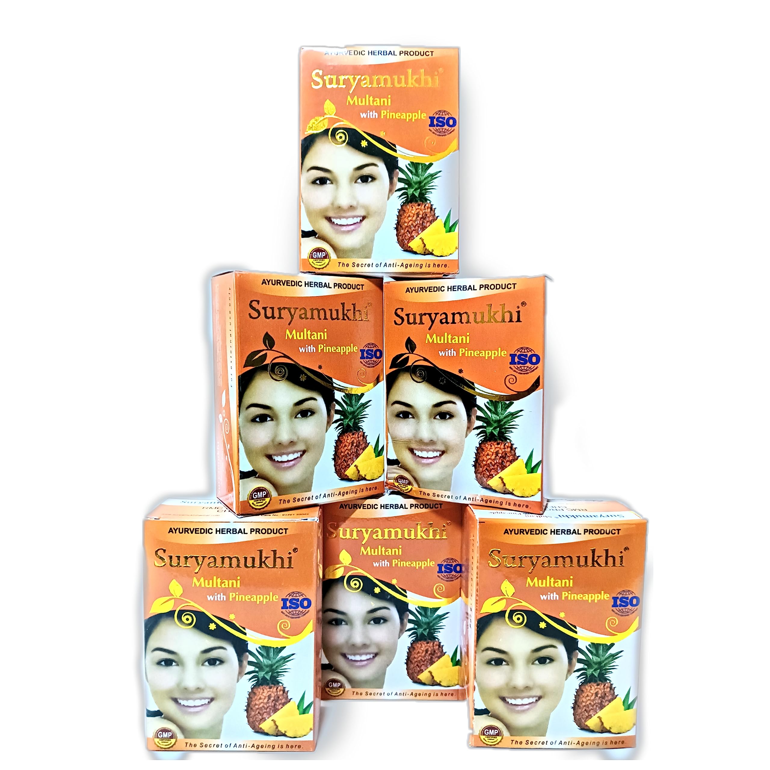 Premium Suryamukhi Multani Herbal Powder with Pineapple Flavor - 600G for Skin Cleansing & Improved Blood Circulation | Export Quality | Ideal for Spa, Facial & Ayurvedic Skincare