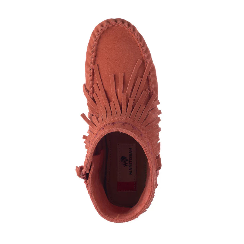 Women's Suede Ankle Boots - Soft Leather Moccasin Style Dancer Boots for Casual Wear, Dancing & Everyday Comfort