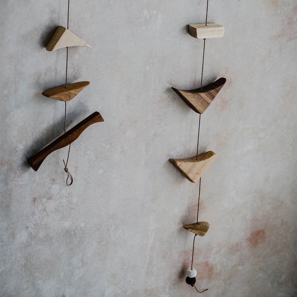 Unique Handmade Wooden Wall Art Stack No. 0964 - Rustic Home Decor for Living Room, Bedroom & Office