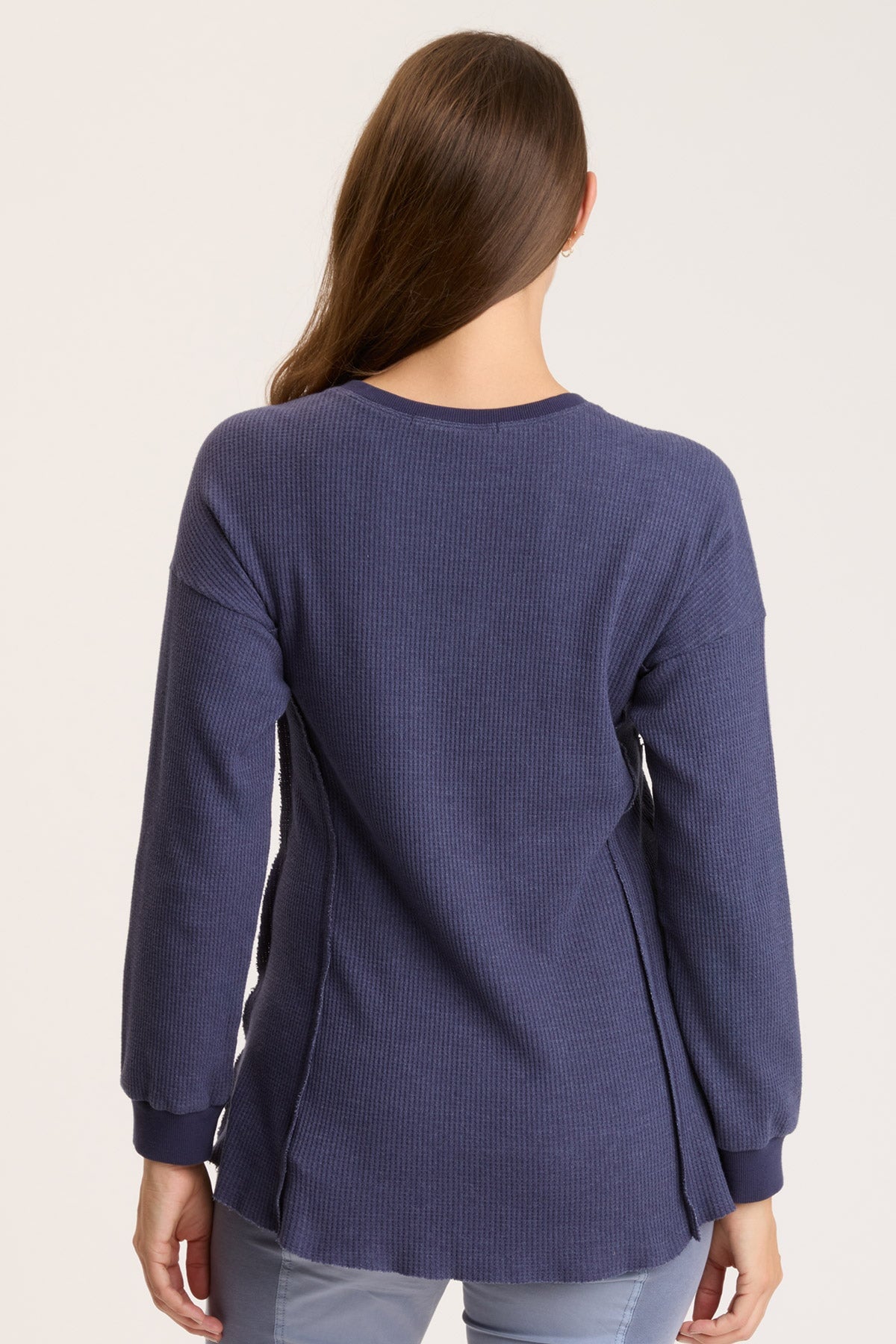 Oxley Men's Slim Fit V-Neck T-Shirt in Navy Blue - Comfortable Casual Wear for Everyday Outfits and Layering