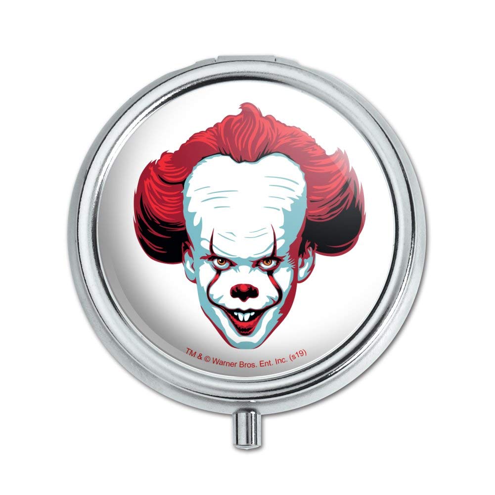 Pennywise IT Movie Inspired Pill Case & Trinket Box - Horror Fan Gift for Home, Travel & Cosplay Accessories Storage