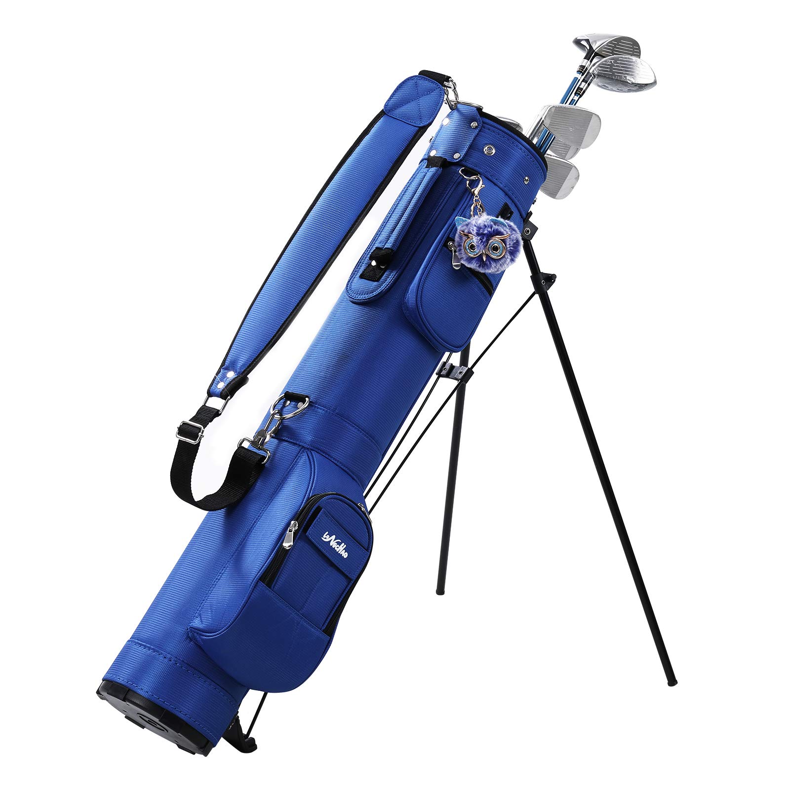 Lightweight Sunday Golf Bag with Stand - 2-Way Top, Easy Carry Durable Pitch Putt Bag for Men & Women | Perfect for Golf Course, Driving Range & Travel