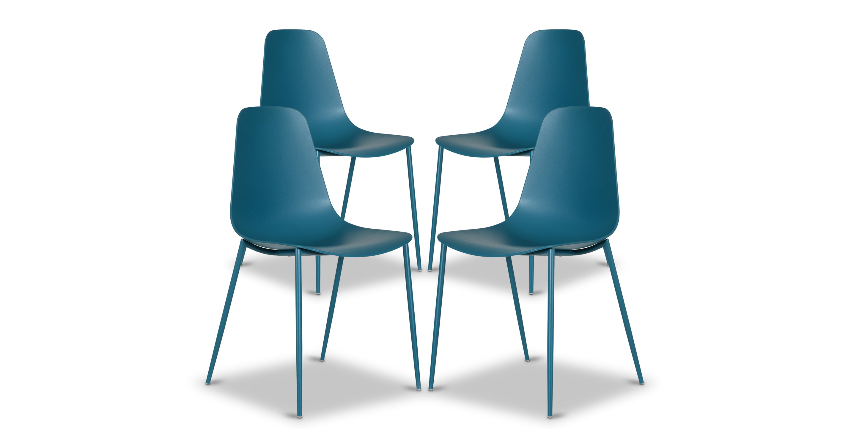 Isla Dining Chair - Modern Wooden Dining Room Chairs Set of 2, Comfortable Upholstered Seat with Sturdy Metal Legs - Perfect for Kitchen, Dining Room, Breakfast Nook & Home Decor