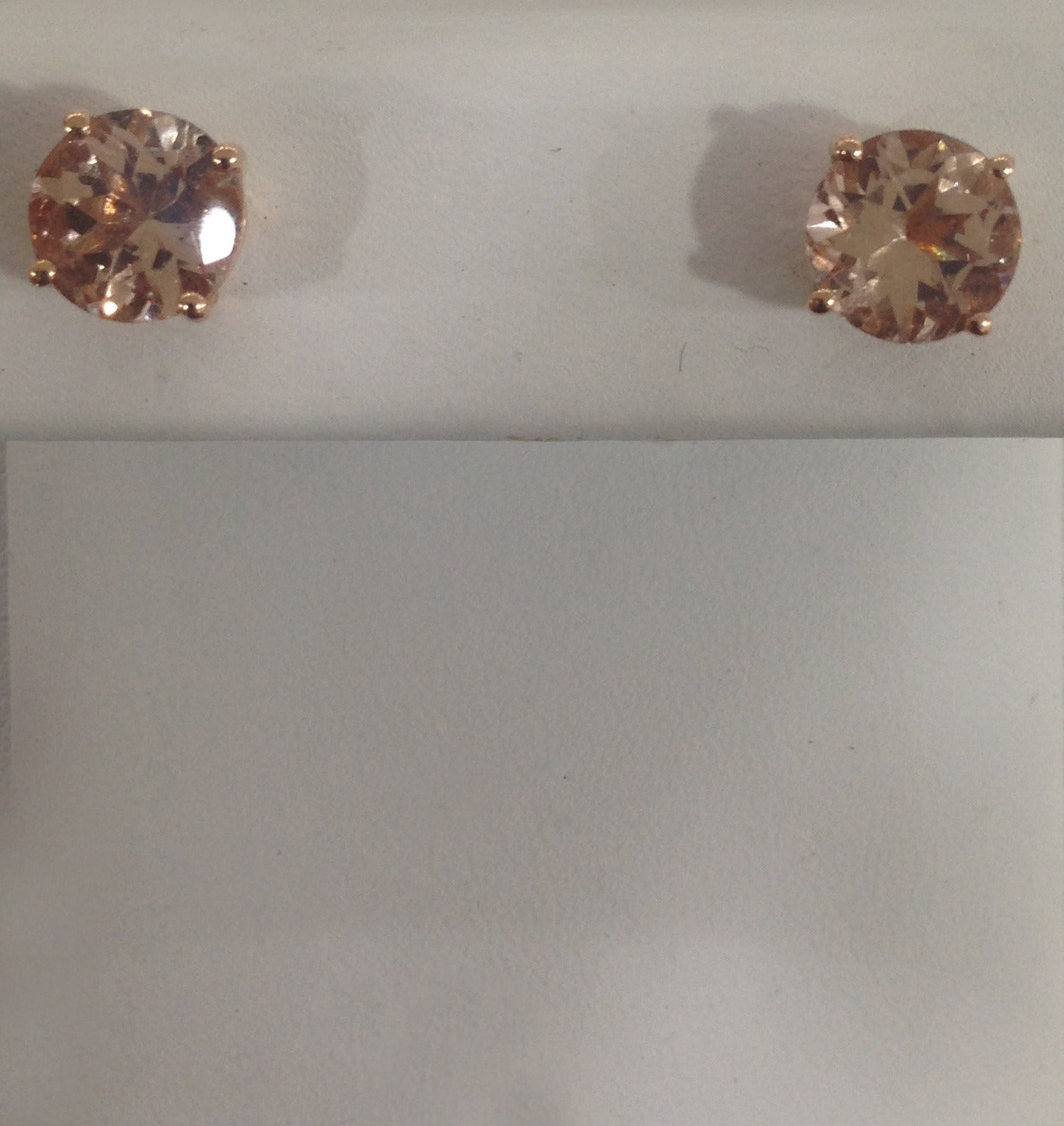 14K Rose Gold Morganite Stud Earrings for Women - Dainty Pink Gemstone Jewelry Gift for Her - Perfect for Weddings, Anniversaries & Special Occasions