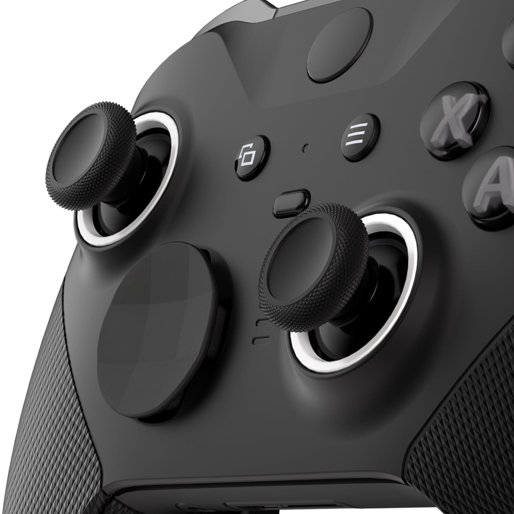 eXtremeRate White Custom Accent Rings for Xbox Elite Series 2 Core & Elite Series 2 Controllers | Compatible with Xbox One Elite & Series X/S ASR Shell | Gaming Accessories for Custom Controller Setup