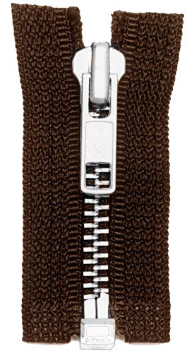Ohio #6 30-Inch Brown Travel Bag Jacket Zipper with Brass Teeth - Durable Luggage & Suitcase Replacement Zipper for Travel Accessories Repair