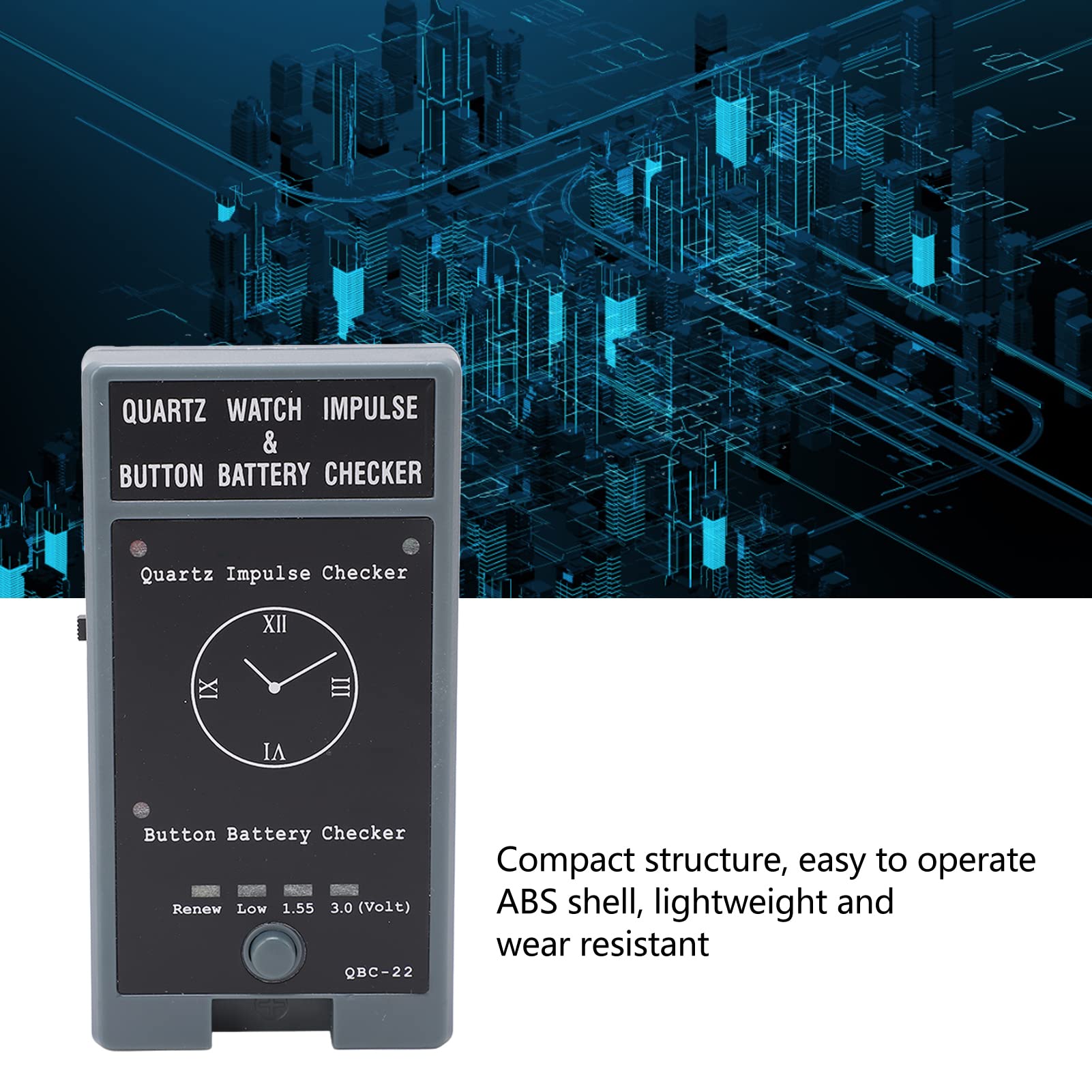 **Professional Quartz Watch Analyzer & Battery Tester - Accurate Watch Detection Tool for Button Cell Batteries | Perfect for Watch Repair Shops, Jewelers & DIY Enthusiasts**