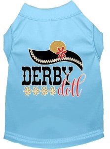 Derby Doll Screen Print Dog Shirt - Colorful Pet Apparel for Small & Medium Dogs - Perfect for Dog Shows, Pet Parties & Daily Walks