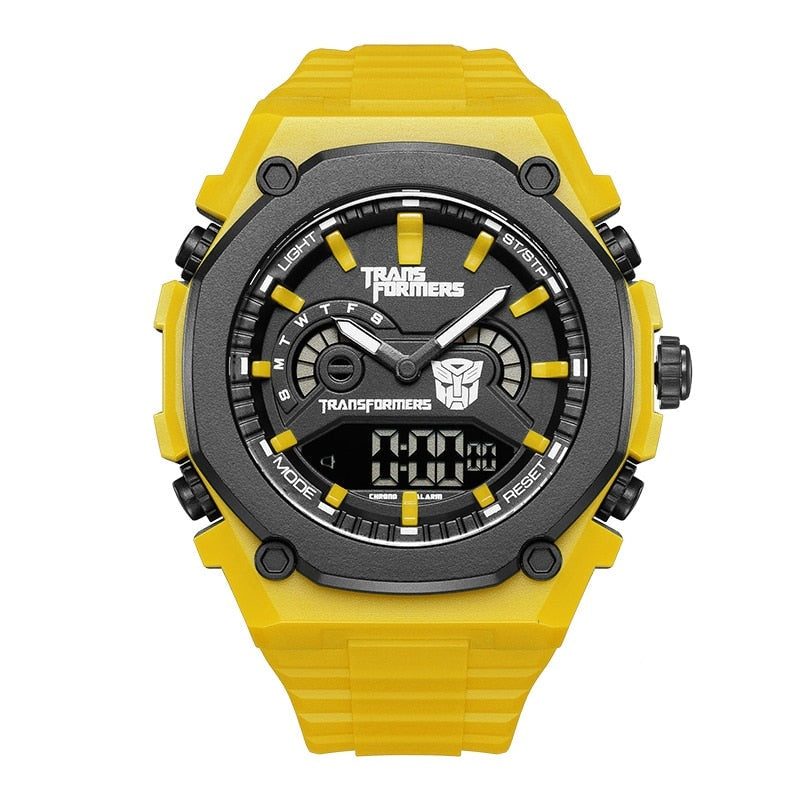 Mark Fairwhale Transformers Watch for Men - Stylish Digital LED Watch with Alarm, Stopwatch, Water Resistant - Perfect for Casual Wear, Work, and Outdoor Activities
