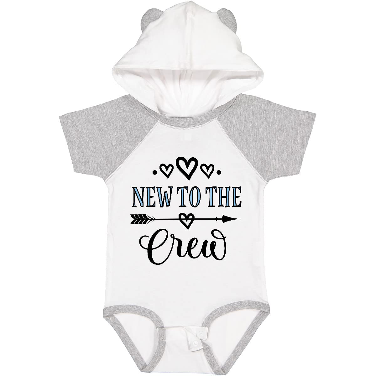 Inktastic New to The Crew Baby Boy Bodysuit - Soft Cotton Onesie for Newborns & Infants - Perfect for Baby Showers, First Birthdays & Family Photos