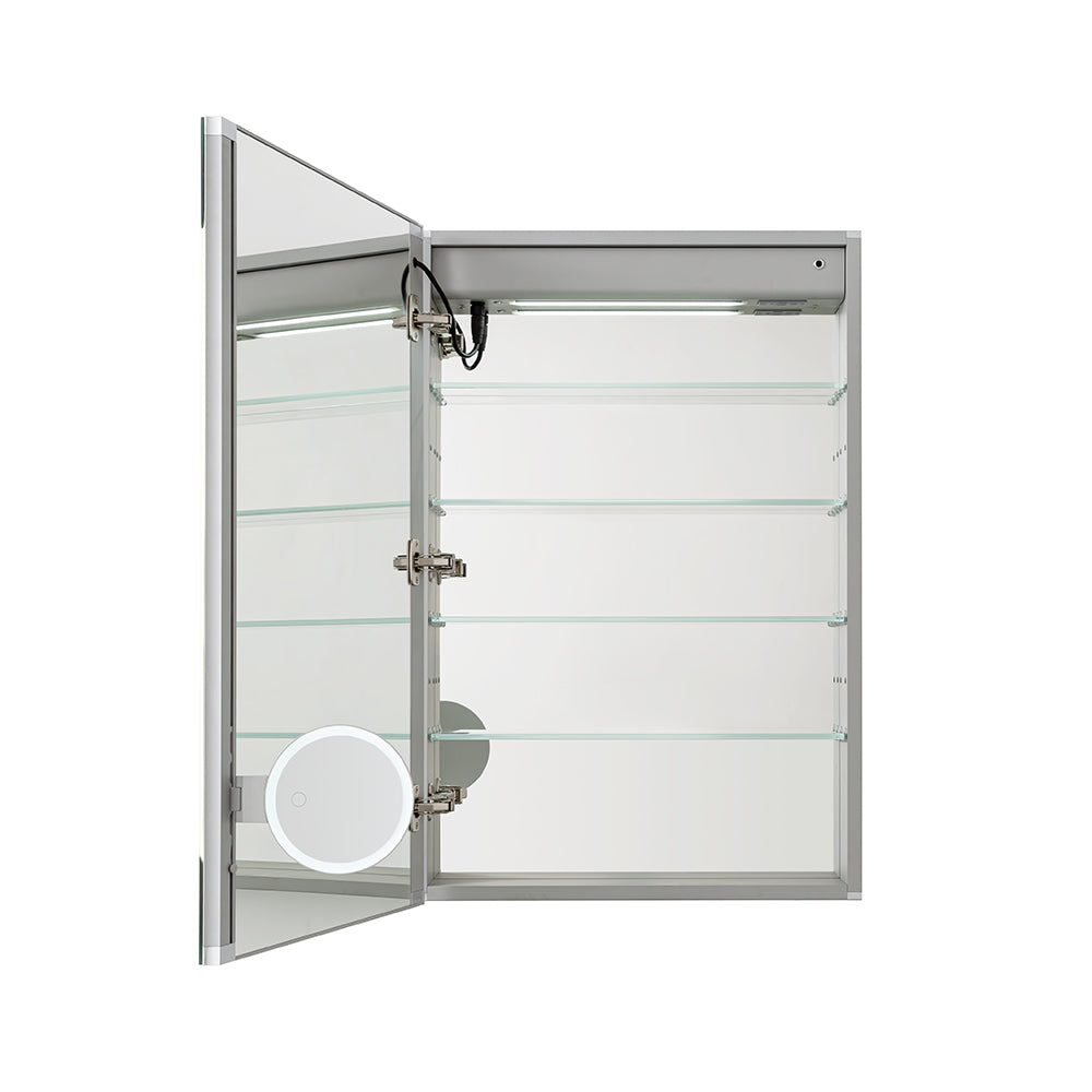 Aquadom Edge Royale 24x32 Inch LED Lighted Bathroom Medicine Cabinet with Mirror - Right or Left Hinge - Perfect for Modern Bathrooms, Vanities & Home Decor