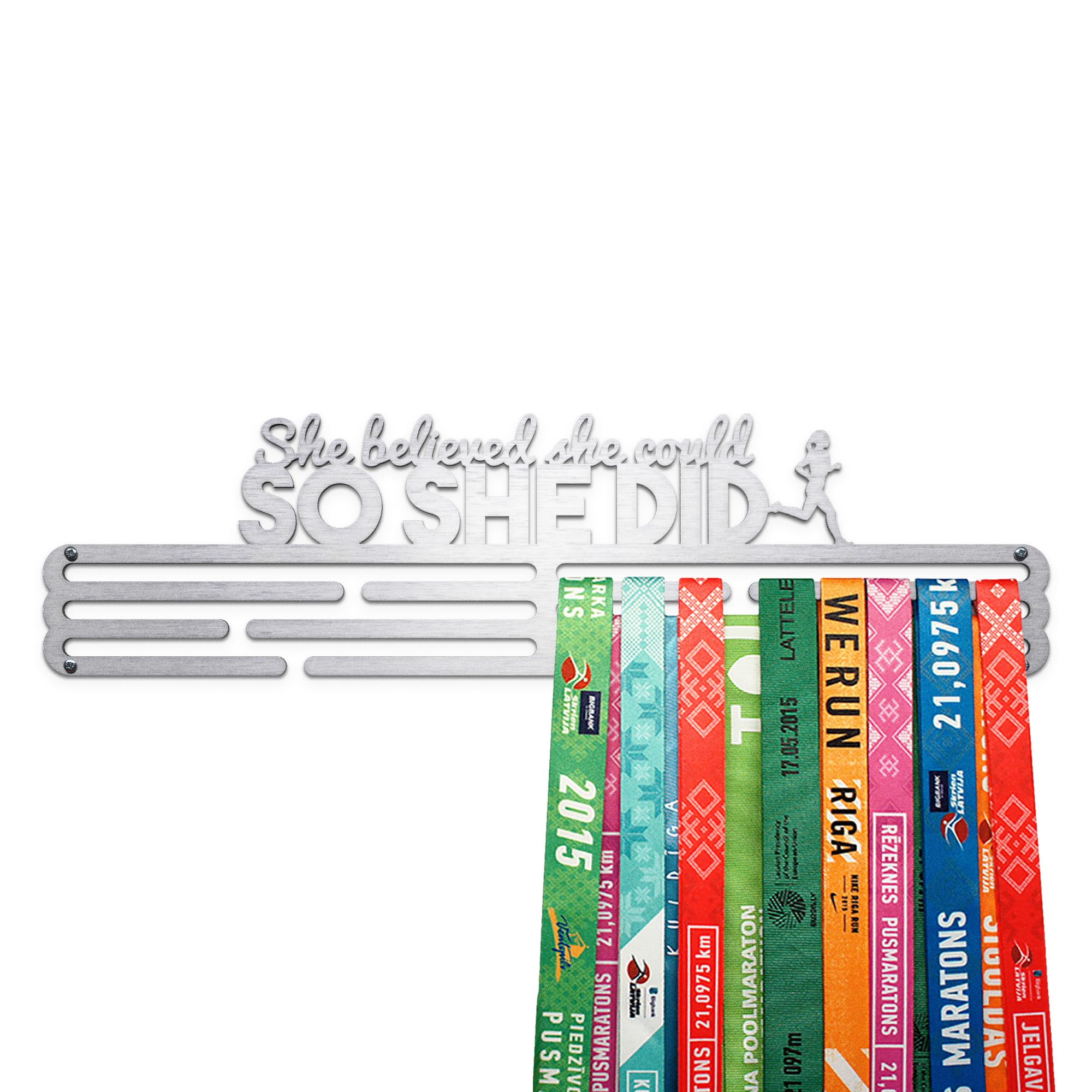 Beast Mode Medal Holder - Heavy Duty Steel Medal Hanger Display Rack for Awards & Trophies - Perfect for Sports Achievements, Military Medals & Competition Ribbons Display