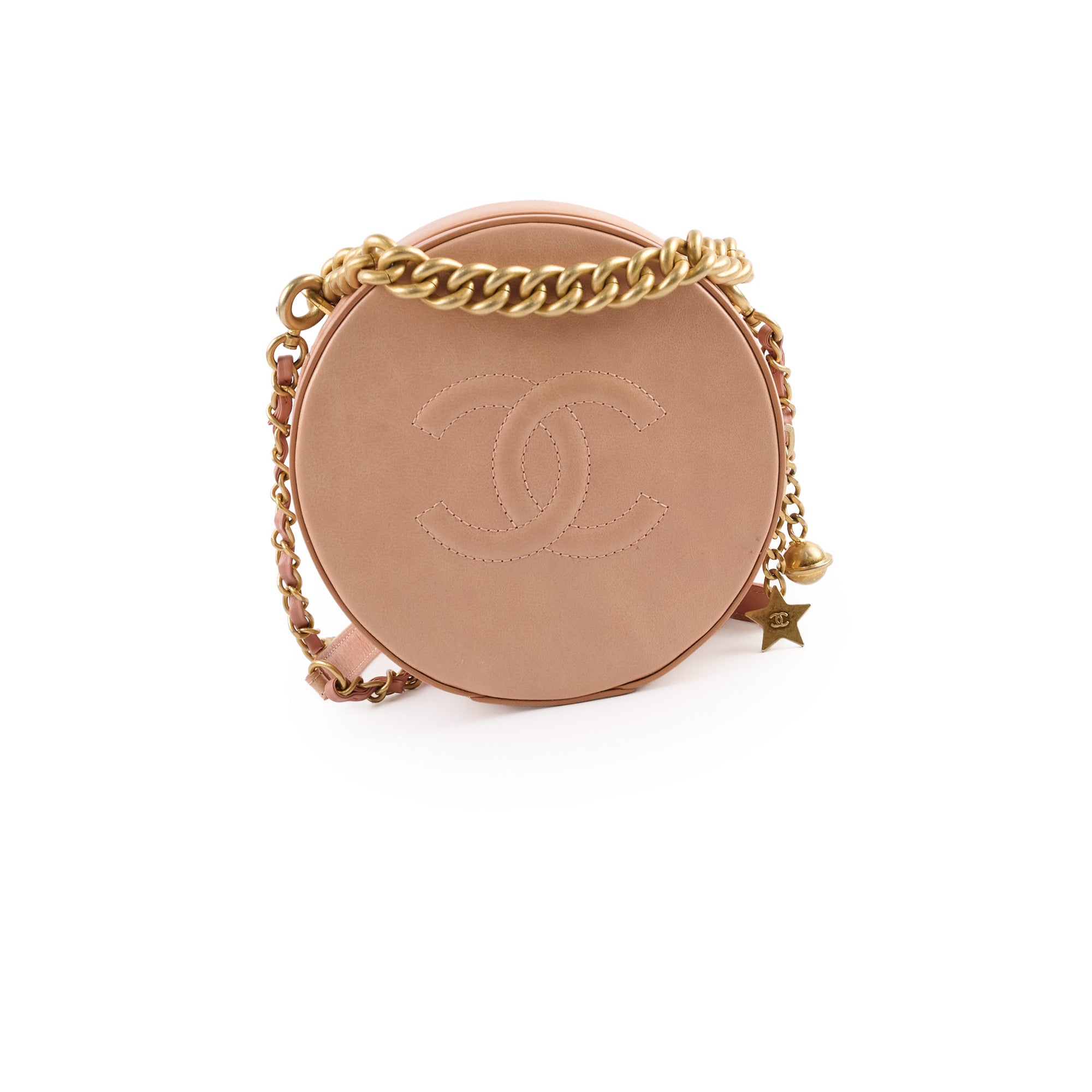 Chanel Round As Earth Crossbody Bag Peach Coral - Luxury Designer Handbag for Women, Perfect for Date Night, Parties & Everyday Use