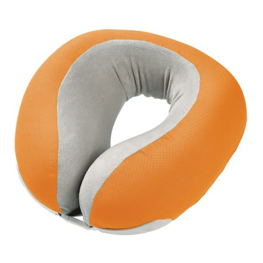 GO TRAVEL Memory Dreamer Pillow (Orange) - Ultra Soft Travel Neck Pillow for Airplane, Car & Office - Comfortable Support for Long Flights & Road Trips