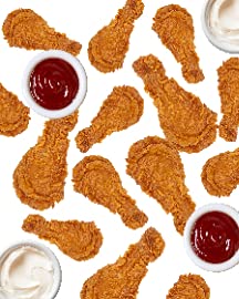 Fried Chicken Dru-msticks Nuggets Junk Food