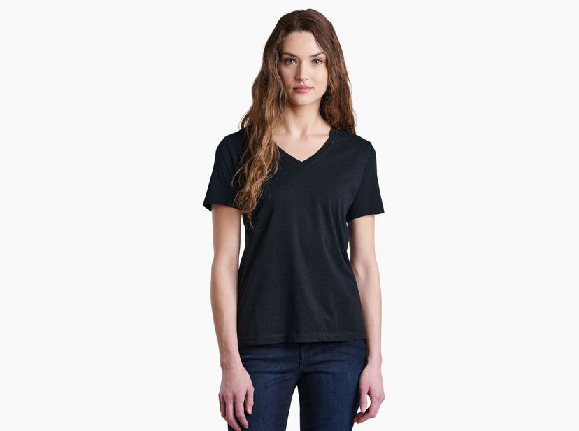 Kuhl Arabella V Neck Short Sleeve Women's Top - Lightweight & Breathable for Hiking, Travel & Outdoor Adventures