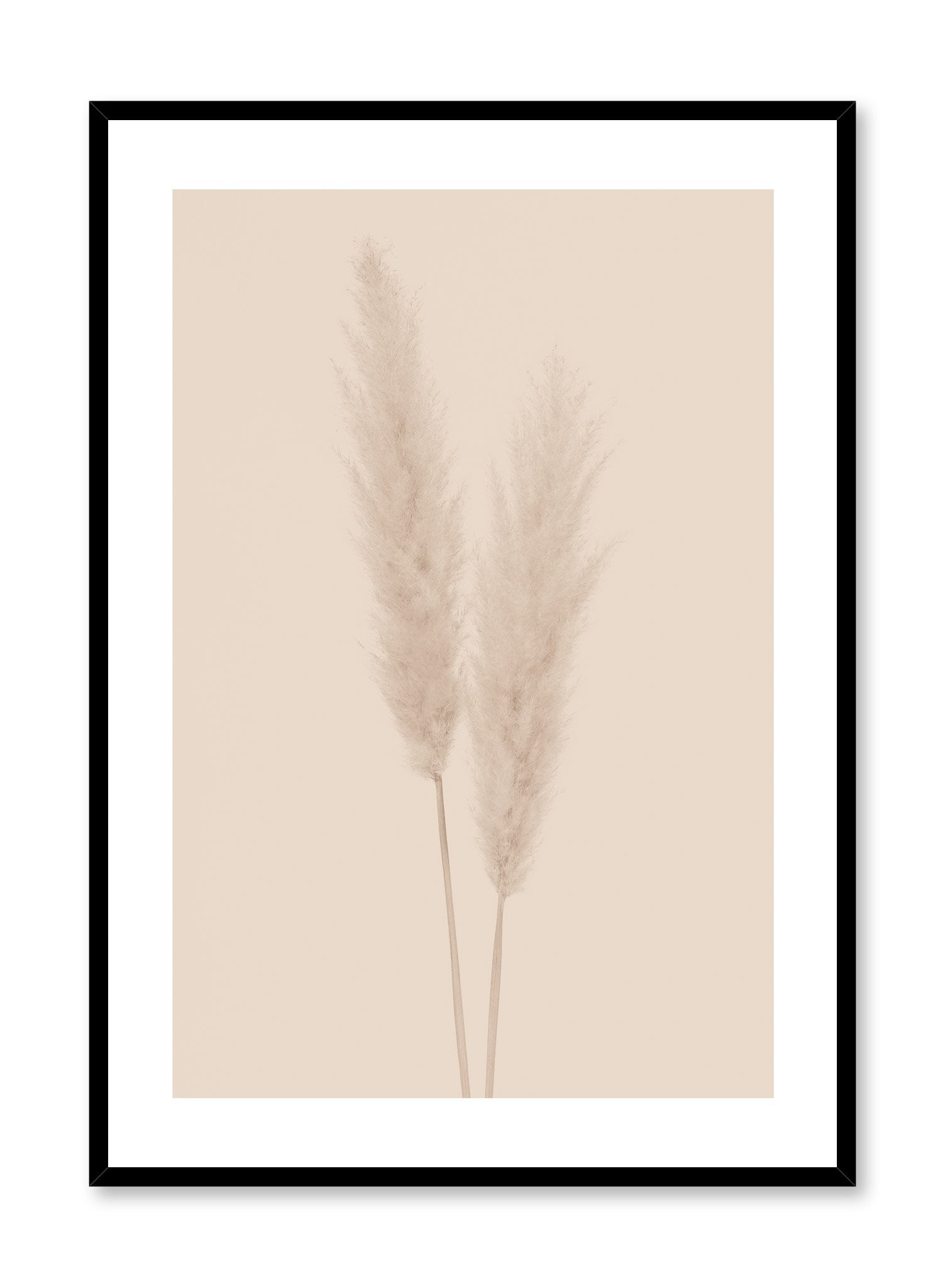 Beige Grass Wall Art Poster - Nature Landscape Decor for Living Room, Bedroom & Office