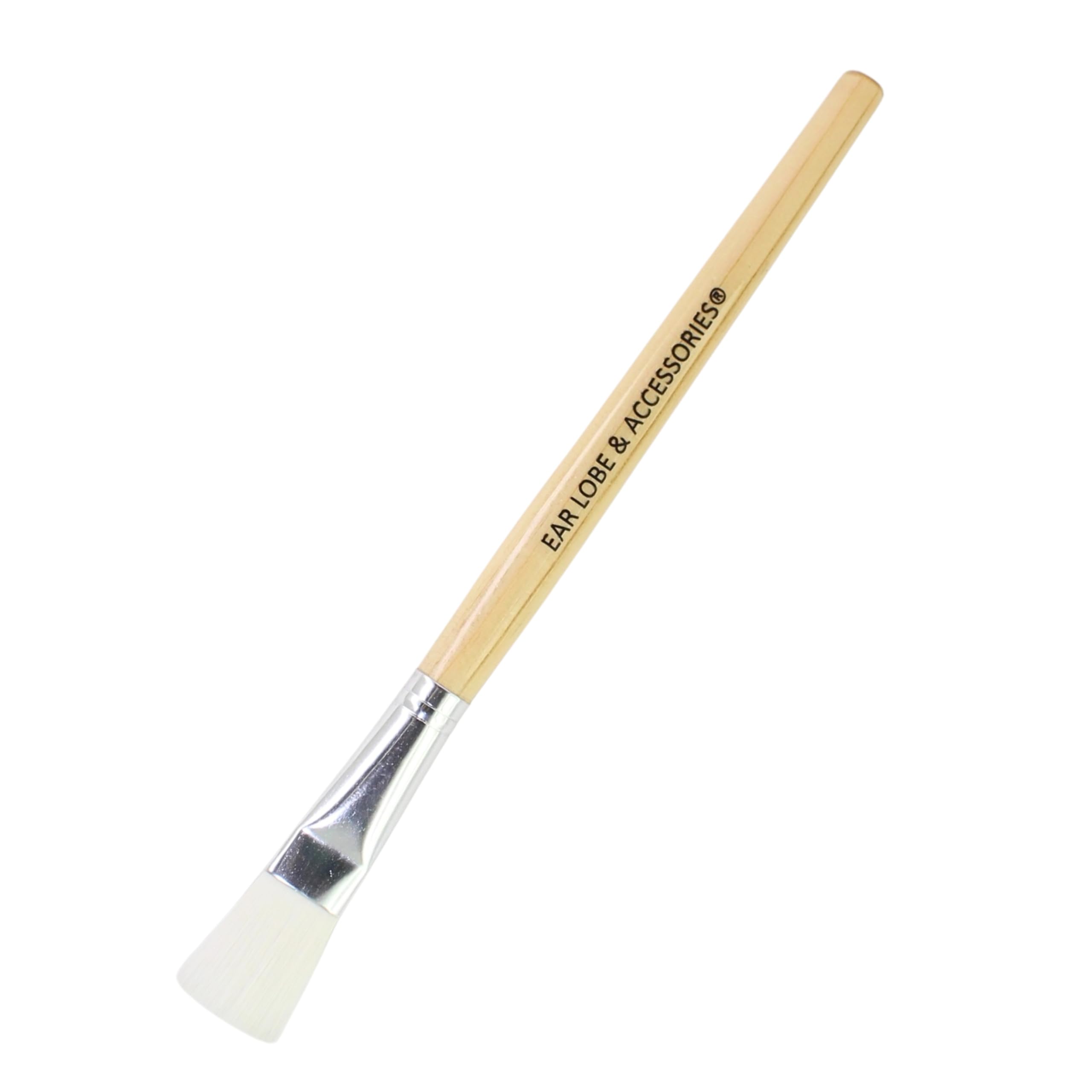 Professional Wooden & Plastic Handle Brush Set for Hair Dye, Beard Coloring & Facial Masks - Durable Salon-Grade Makeup & Beauty Tools for Home & Professional Use