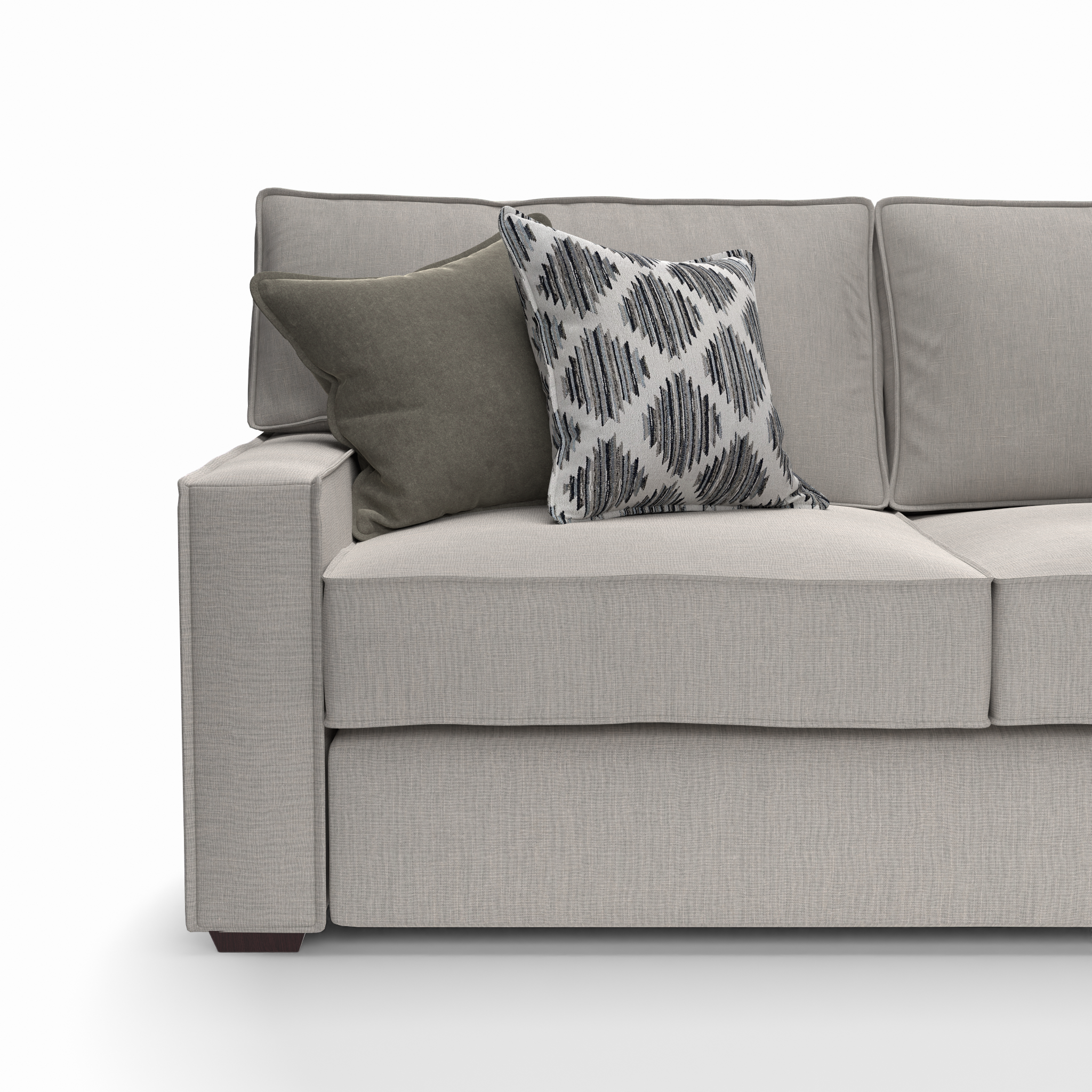 Lyndon Sectional Sofa - Modern L-Shaped Couch with Reversible Chaise for Living Room, Family Room & Lounge | Comfortable Fabric Upholstery & Sturdy Frame
