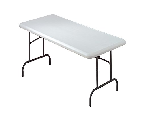 Indestructible Folding Table 30x60 Inches - Heavy Duty Portable Camping & Event Table, Platinum Finish | Perfect for Outdoor Picnics, Tailgating, and Home Use